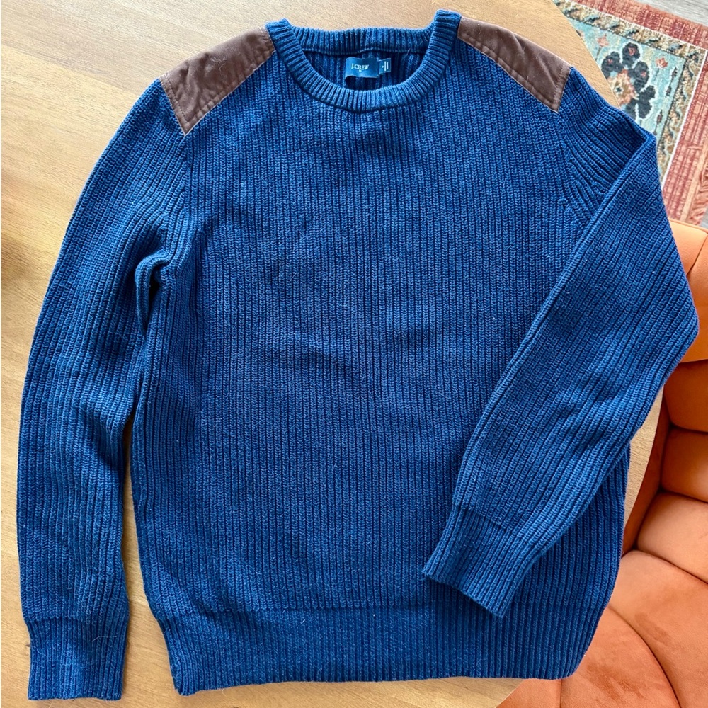 J. Crew Men's Navy Blue Sweater